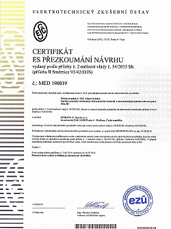 Certifikáty,Šicí materiály-Certifikáty,chirurgické šicí materiály,Chirana T. injecta